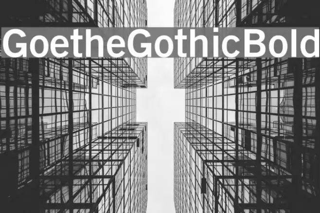 GoetheGothicBold Font examples