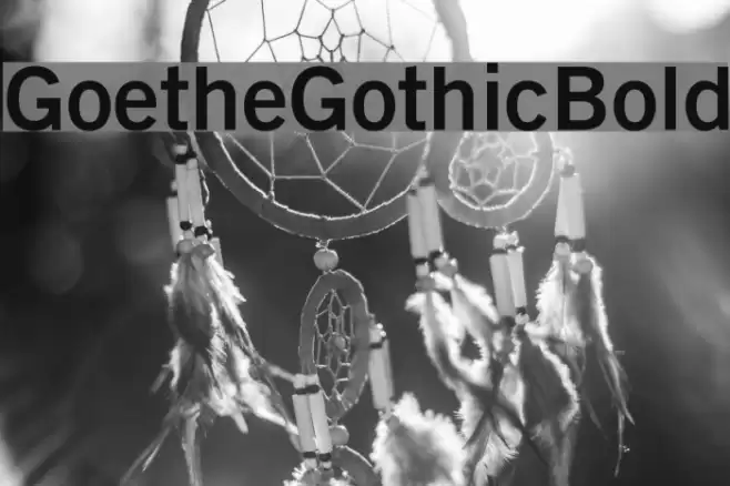 GoetheGothicBold Font examples