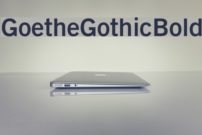 GoetheGothicBold Font examples