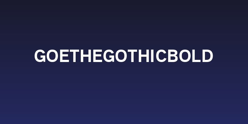 GoetheGothicBold Social Header