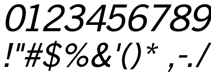 GoetheGothicOblique Font OTHER CHARS