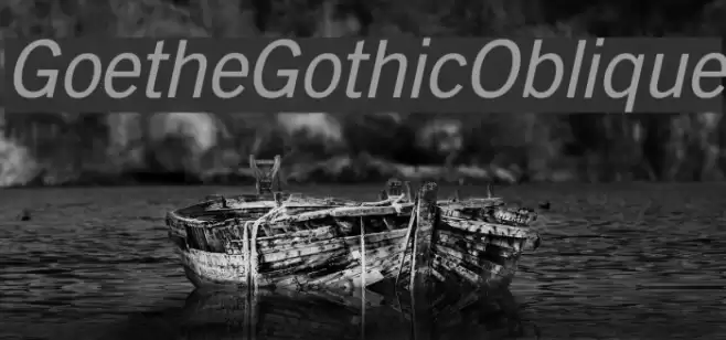 GoetheGothicOblique Fuentes examples