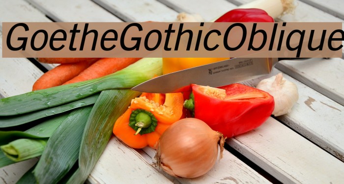 GoetheGothicOblique Font examples