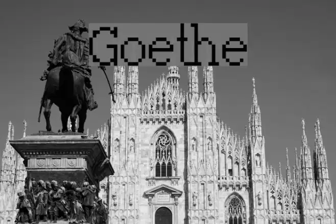 Goethe Schriftart examples