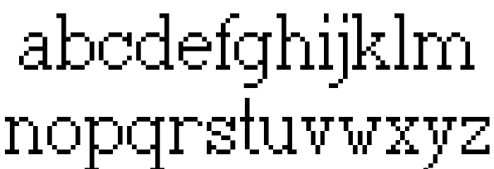 Goethe Font LOWERCASE