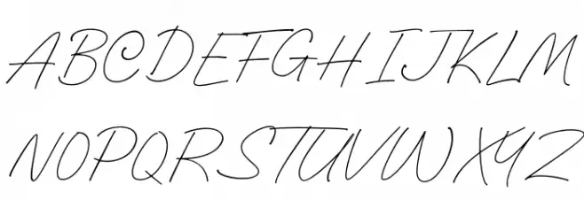 Gofar Script Caratteri MAIUSCOLE