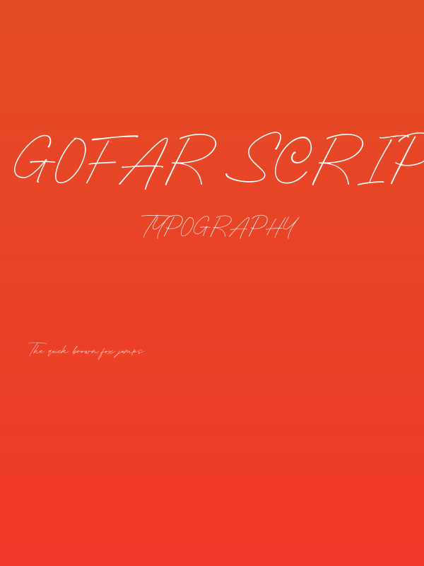 Gofar Script Poster