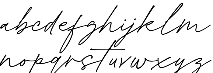 Gofar Script Font LOWERCASE