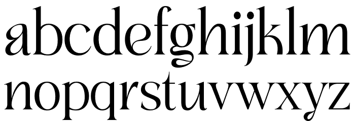 Gofar Serif - Personal Use Regular Font LOWERCASE