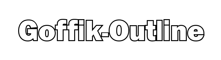 Goffik-Outline  フリーフォントのダウンロード