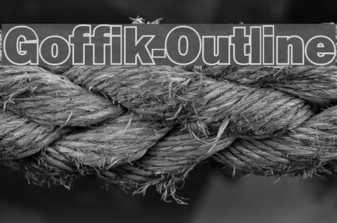 Goffik-Outline Font examples