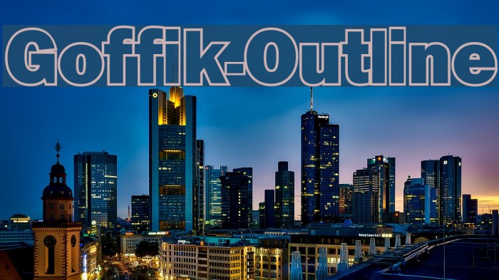 Goffik-Outline Font examples