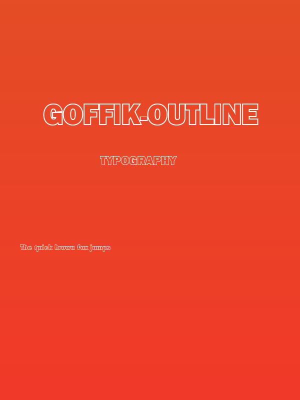 Goffik-Outline Poster