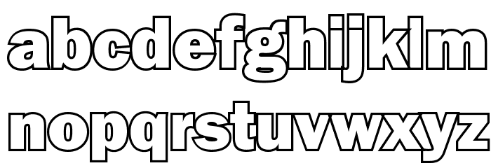 Goffik-Outline Font Litere mici