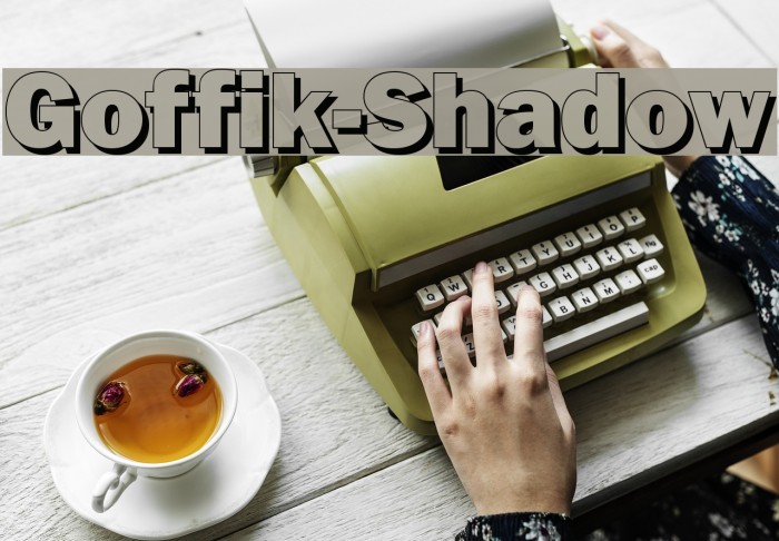 Goffik-Shadow Font examples