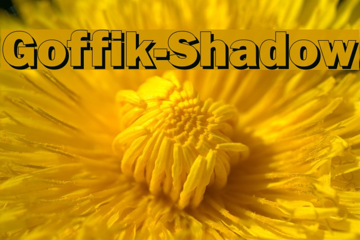 Goffik-Shadow Font examples