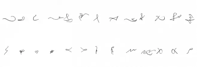 Gogating Book Draw Caratteri MAIUSCOLE