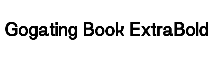 Gogating Book ExtraBold Font