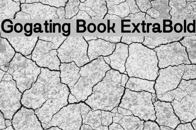 Gogating Book ExtraBold Font examples