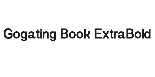 Gogating Book ExtraBold Logo