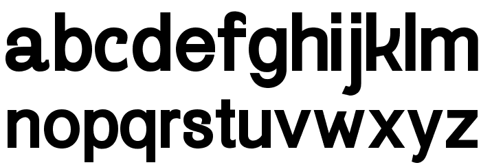 Gogating Book ExtraBold Font LOWERCASE