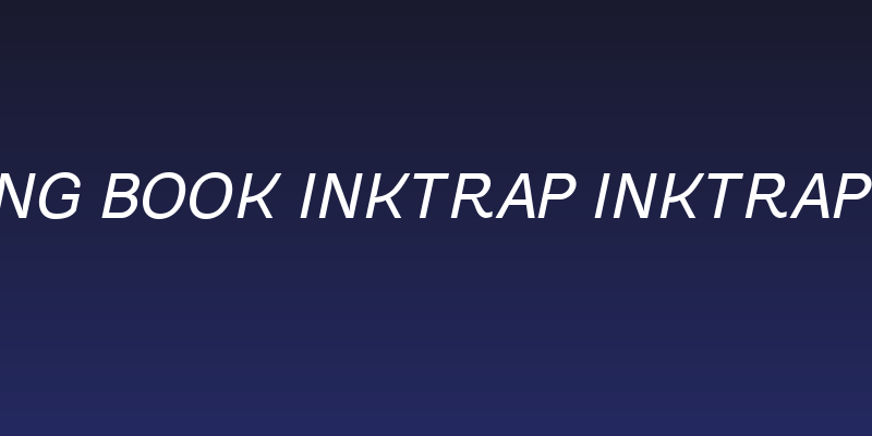 Gogating Book Inktrap Inktraps Italic Social Header