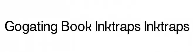 Gogating Book Inktraps Inktraps  フリーフォントのダウンロード