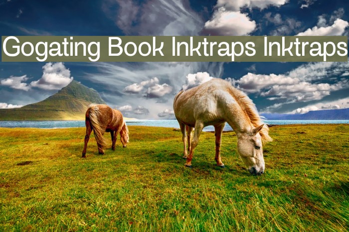 Gogating Book Inktraps Inktraps Font examples