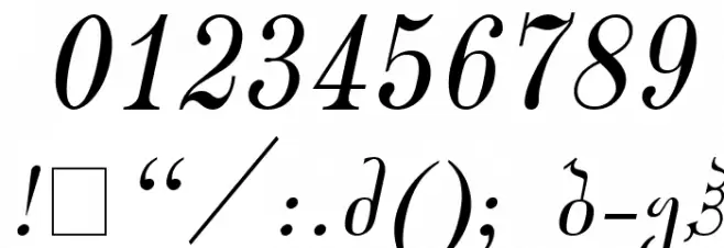 Gogebashvili-ITV Italic Font OTHER CHARS