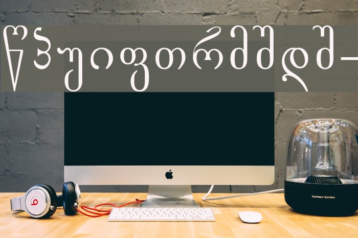 Gogebashvili-ITV Font examples