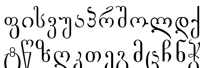 Gogebashvili-ITV Font LOWERCASE