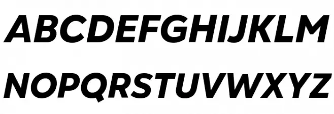 Gogh Extra Bold Italic Polices MAJUSCULES