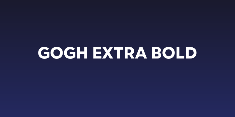 Gogh Extra Bold Social Header