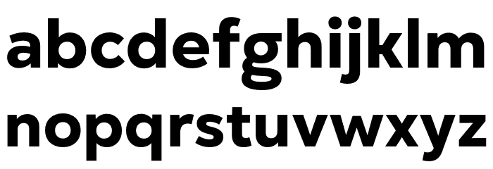 Gogh Extra Bold Font LOWERCASE