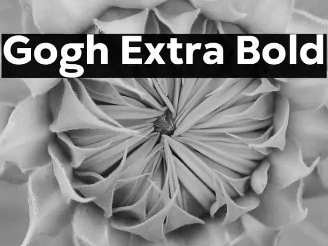 Gogh Extra Bold Font examples