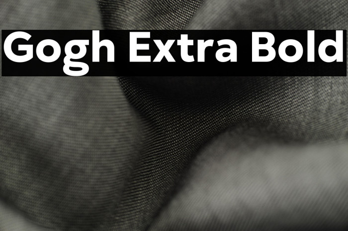 Gogh Extra Bold Example 2