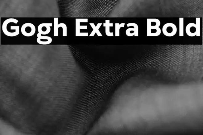 Gogh Extra Bold Font examples