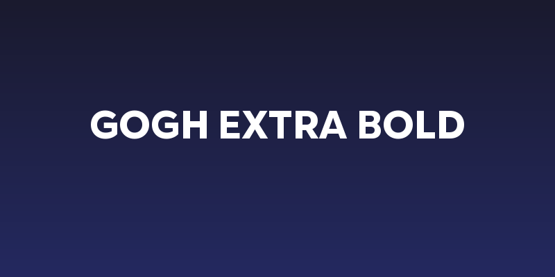 Gogh Extra Bold Social Header