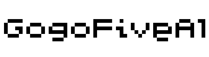 GogoFiveAl  フリーフォントのダウンロード