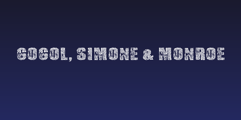 Gogol, Simone & Monroe Social Header