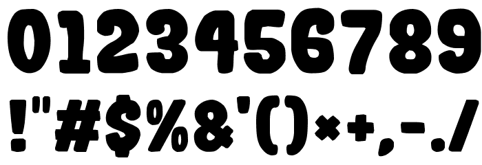Gogono Cocoa Mochi Font OTHER CHARS