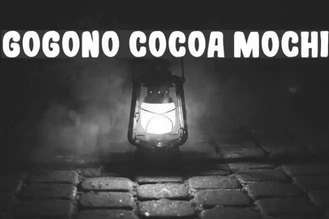 Gogono Cocoa Mochi Fonte examples