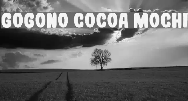 Gogono Cocoa Mochi Fonte examples