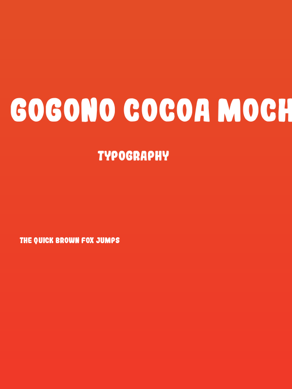 Gogono Cocoa Mochi Poster