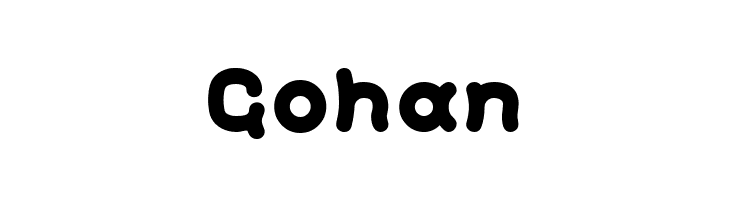 Gohan  Free Fonts Download
