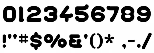 Gohan Font OTHER CHARS