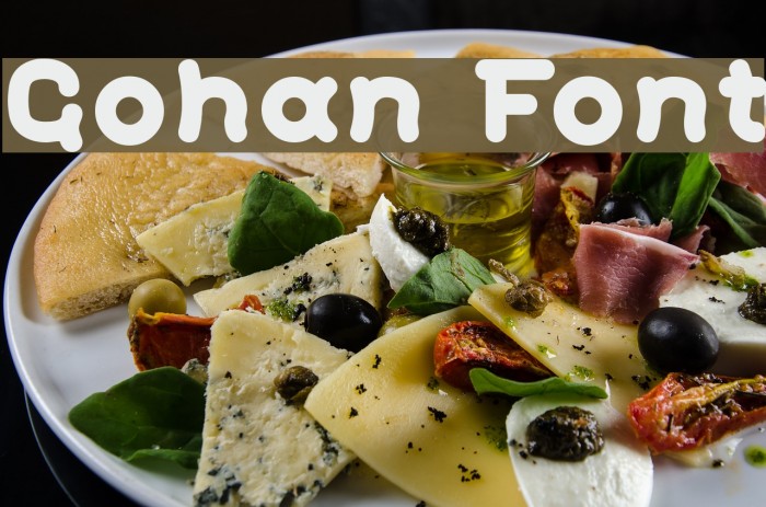 Gohan Font examples