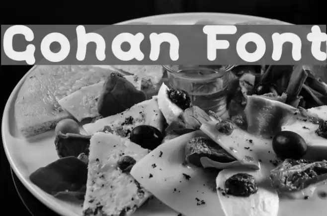 Gohan Font examples