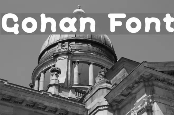 Gohan Font examples