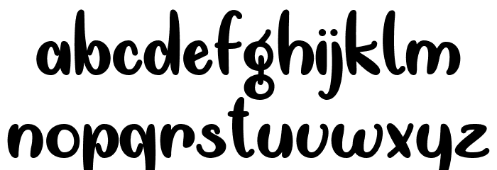 Going Forward Regular Font LOWERCASE